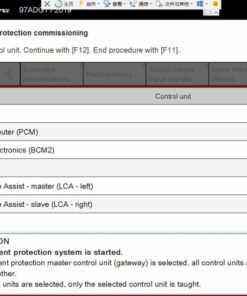 Porsche Component protection
  commissioning